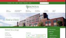 
							         Shiloh Neurology - Magnolia Regional Health Center								  
							    