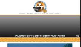 
							         Shingle Springs Rancheria | Shingle Springs Band of Miwok Indians								  
							    