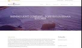 
							         Shining Light Company - Popeyes Louisiana Kitchen | Beacon Wealth								  
							    