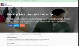 
							         Ship Smart Scholarship - Ship Smart								  
							    