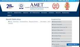 
							         Shipping and port management courses in India ... - AMET University								  
							    