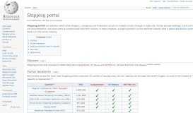 
							         Shipping portal - Wikipedia								  
							    