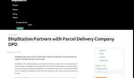 
							         ShipStation Partners with Parcel Delivery Company DPD | ShipStation								  
							    