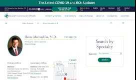
							         Shiraz Moinuddin M.D. | BCH Physician Directory								  
							    