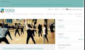 
							         Shireland Collegiate Academy dance collaboration – THORNS ...								  
							    
