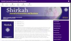 
							         Shirkah: Journal of Economics and Business								  
							    