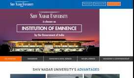 
							         Shiv Nadar University								  
							    