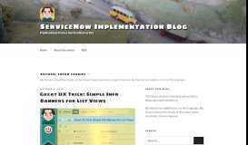 
							         Shiva Thomas    – ServiceNow Implementation Blog								  
							    