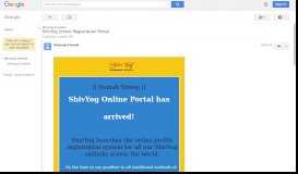 
							         ShivYog Online Registration Portal - Google Groups								  
							    