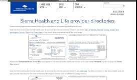 
							         SHL Provider Directories-A Doctor / Provider-Sierra Health And Life								  
							    