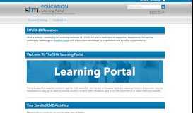 
							         SHM Learning Portal |								  
							    
