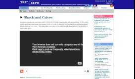 
							         Shock and Crises | VOX, CEPR Policy Portal - Vox EU								  
							    