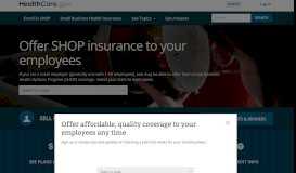 
							         SHOP Coverage for Employers | HealthCare.gov								  
							    