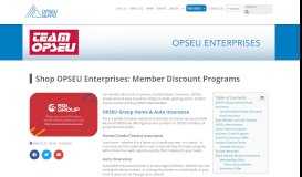 
							         Shop OPSEU Enterprises: Member Discount Programs | OPSEU								  
							    