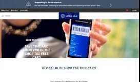 
							         SHOP TAX FREE Card | Global Blue								  
							    