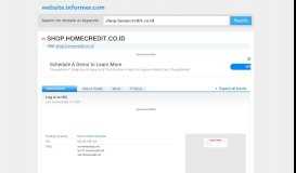 
							         shop.homecredit.co.id at WI. Log in to HCI - Website Informer								  
							    