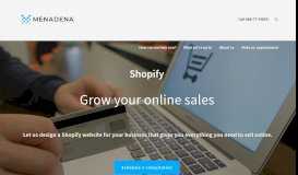 
							         Shopify websites — Menadena : We Make The Phone Ring								  
							    