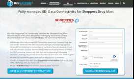 
							         Shoppers Drug Mart Fully-managed EDI | B2BGateway								  
							    