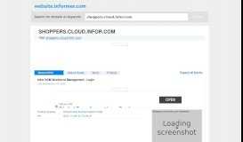 
							         shoppers.cloud.infor.com at WI. Infor HCM Workforce ...								  
							    