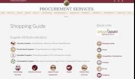
							         Shopping Guide | Procurement Services								  
							    