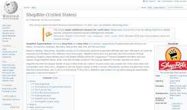 
							         ShopRite (United States) - Wikipedia								  
							    