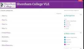 
							         Shoreham College VLE								  
							    