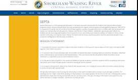 
							         Shoreham-Wading River Central School District District | SEPTA								  
							    