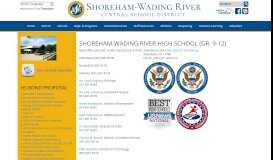 
							         Shoreham-Wading River Central School District Schools | Shoreham ...								  
							    