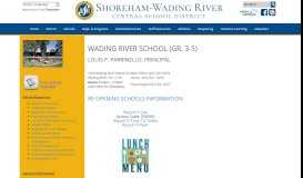 
							         Shoreham-Wading River Central School District Schools | Wading ...								  
							    