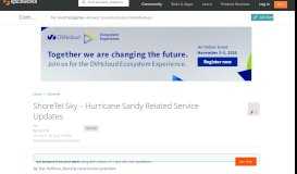
							         ShoreTel Sky – Hurricane Sandy Related Service Updates ...								  
							    