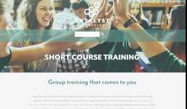 
							         Short course training - Catalyst Education								  
							    