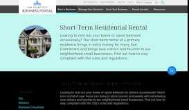 
							         Short-Term Rental | SF Business Portal								  
							    