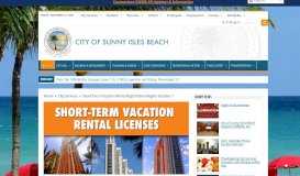 
							         Short-Term Vacation Rental Registration Begins October 1 - City of ...								  
							    