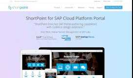 
							         ShortPoint for SAP Cloud Platform Portal								  
							    