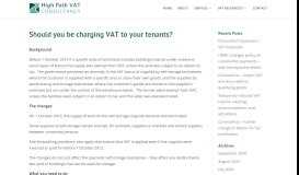 
							         Should you be charging VAT to your tenants? | High Path VAT ...								  
							    