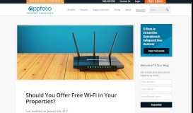 
							         Should You Offer Free Wi-Fi Internet in Your Properties? - AppFolio								  
							    
