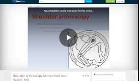 
							         Shoulder arthroscopy Mohammad nasir Naderi , MD - ppt video online ...								  
							    