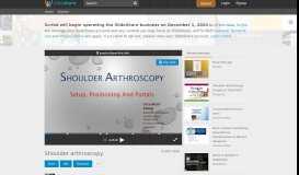 
							         Shoulder arthroscopy - SlideShare								  
							    