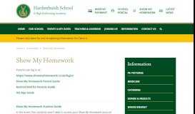 
							         Show My Homework - Hardenhuish School								  
							    