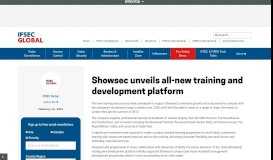 
							         Showsec unveils all-new training and development platform								  
							    