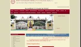 
							         Shri Jai Narain Post Graduate (KKC) College, Lucknow								  
							    
