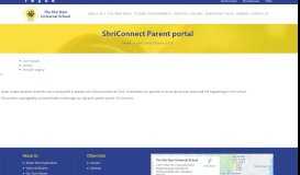 
							         ShriConnect Parent Portal- Contact to know school details								  
							    