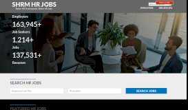 
							         SHRM's HR Jobs. Find or Post HR jobs. Search HR Resume Center ...								  
							    