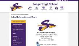 
							         SHS Summer School Information – For Parents – Sanger High School								  
							    