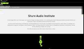 
							         Shure Audio Institute								  
							    