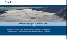 
							         SIA Snow Show Archives | Snowsports Industries America								  
							    