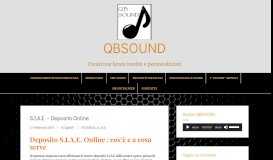 
							         S.I.A.E. - Deposito Online | QBSOUND								  
							    