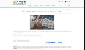 
							         SIAE: nuova modalità di accesso ai “Servizi On-line” | ACEP News								  
							    