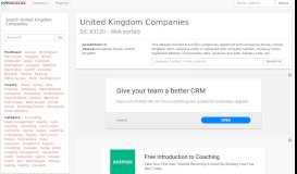 
							         SIC 63120 - Web portals - United Kingdom Companies								  
							    