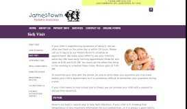 
							         Sick Visit | Jamestown Pediatric Associates | Jamestown New York								  
							    